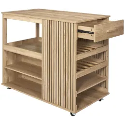 Ilot de cuisine en bois Klaus