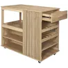 Ilot de cuisine en bois Klaus