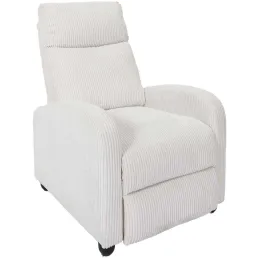 Fauteuil en tissu côtelé 3 positions ajustables Scott