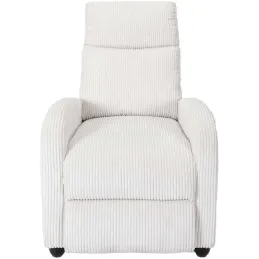Fauteuil en tissu côtelé 3 positions ajustables Scott
