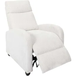 Fauteuil en tissu côtelé 3 positions ajustables Scott