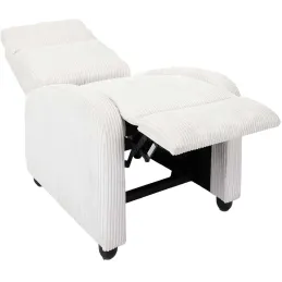 Fauteuil en tissu côtelé 3 positions ajustables Scott