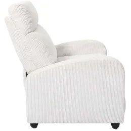 Fauteuil en tissu côtelé 3 positions ajustables Scott