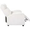 Fauteuil en tissu côtelé 3 positions ajustables Scott