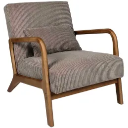 Fauteuil détente en velours côtelé Scott