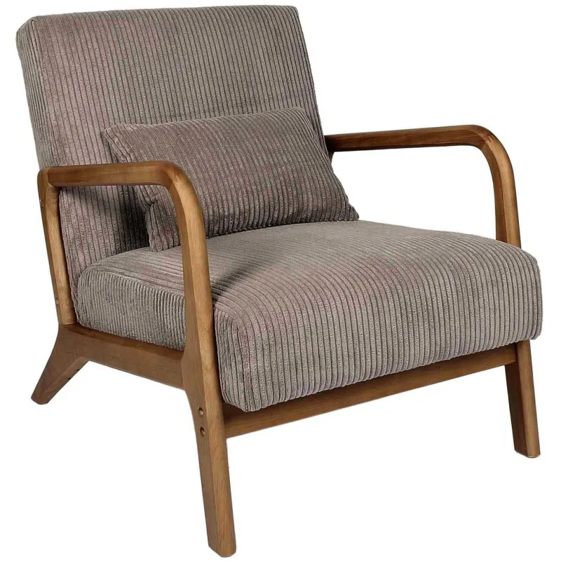 Fauteuil détente en velours côtelé Scott