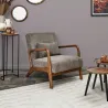 Fauteuil détente en velours côtelé Scott