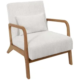 Fauteuil détente en velours côtelé Scott