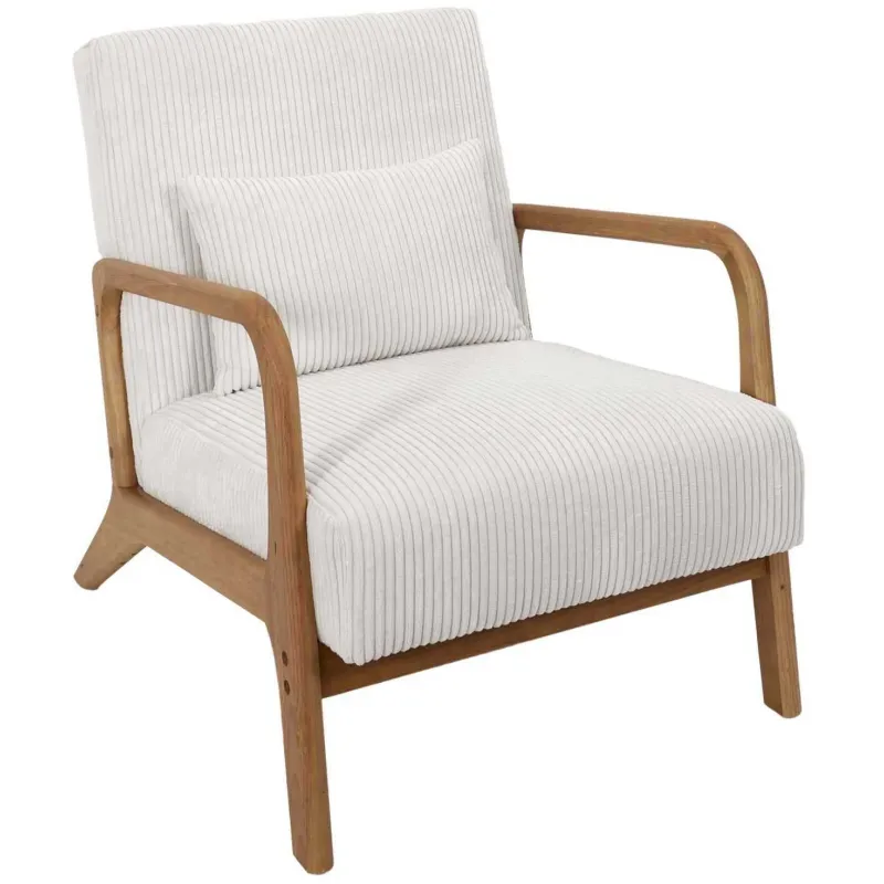 Fauteuil détente en velours côtelé Scott