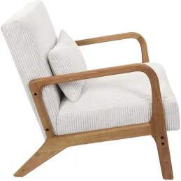 Fauteuil détente en velours côtelé Scott