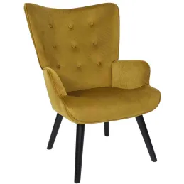 Fauteuil en velours côtelé Giulia