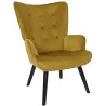 Fauteuil en velours côtelé Giulia