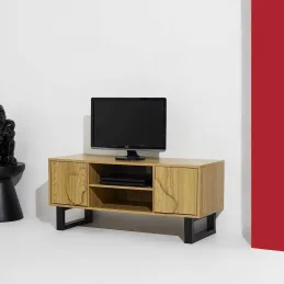Meuble tv en bois et métal Calypso