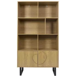 Bibliothèque en mdf et métal Calypso