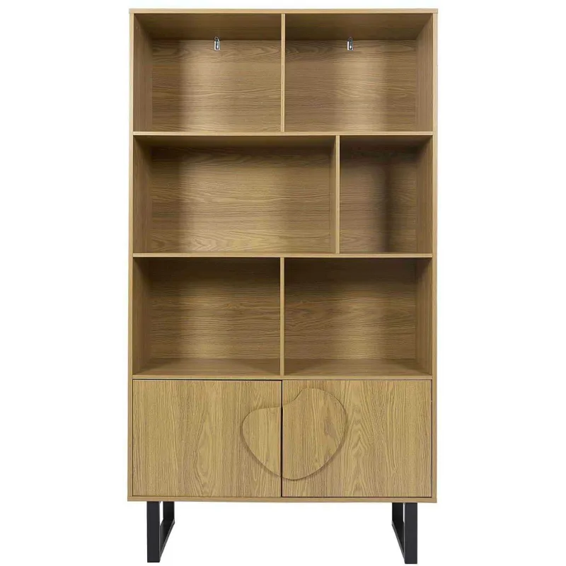 Bibliothèque en mdf et métal Calypso