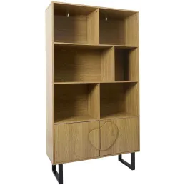 Bibliothèque en mdf et métal Calypso