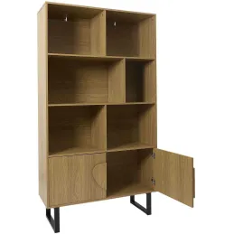 Bibliothèque en mdf et métal Calypso