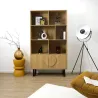 Bibliothèque en mdf et métal Calypso
