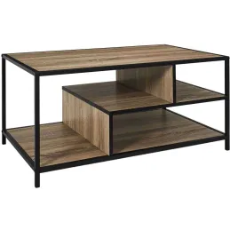 Table basse en bois et métal Edison