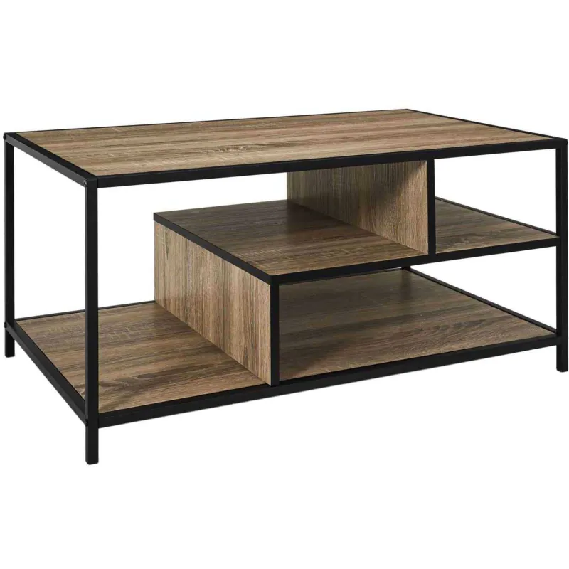 Table basse en bois et métal Edison