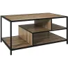 Table basse en bois et métal Edison