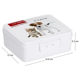 Boîte de rangement Q-line Boîte avec clip motif animaux