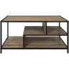 Table basse en bois et métal Edison