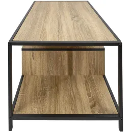 Table basse en bois et métal Edison