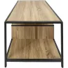 Table basse en bois et métal Edison