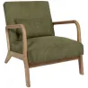 Fauteuil en velours côtelé Scott