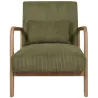 Fauteuil en velours côtelé Scott