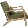 Fauteuil en velours côtelé Scott