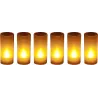 Bougies LED souffle (Lot de 6)