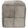 Pouf en tissu côtelé tressé Scott