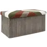 Banc coffre pliable patchwork côtelé Scott