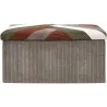 Banc coffre pliable patchwork côtelé Scott