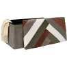 Banc coffre pliable patchwork côtelé Scott