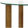 Table gigogne ronde en verre trempé Clara (Lot de 2)
