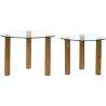 Table gigogne galet en verre trempé Clara (Lot de 2)
