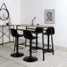 Table mange debout en bois et métal Loka