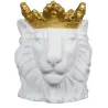 Cache pot Lion couronne dorée 39 x 33 x 39 cm