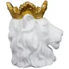 Cache pot Lion couronne dorée 39 x 33 x 39 cm