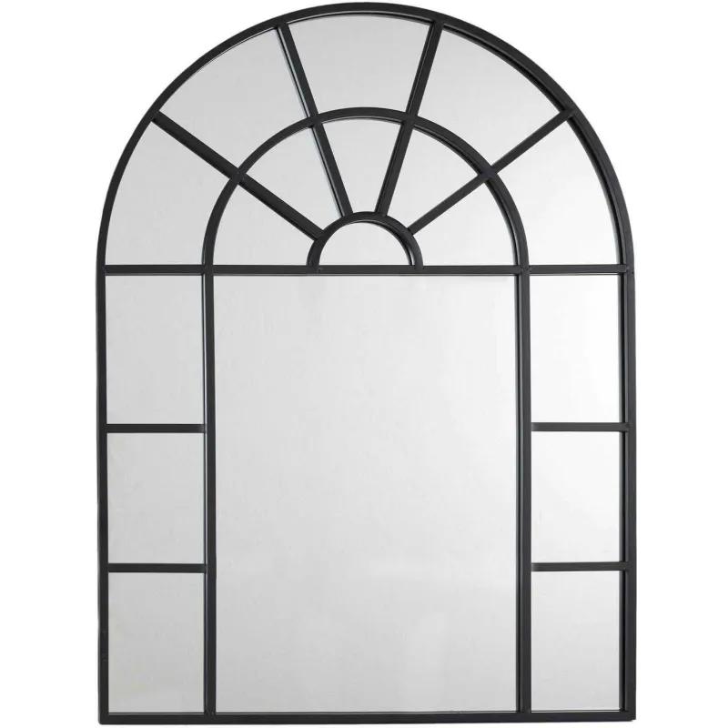 Miroir fenêtre en métal 60 x 80 cm