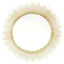 Miroir en métal doré Soleil 90 cm