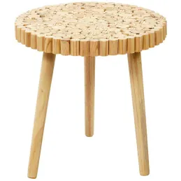 Table gigogne rondin en bois 40 cm