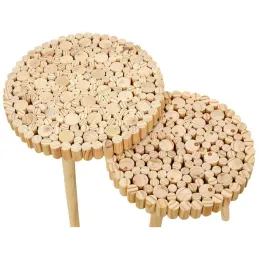 Table gigogne rondin en bois 40 cm