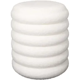 Pouf 2 en 1 en tissu bouclette Freya