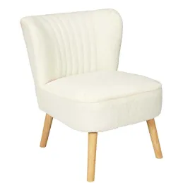 Fauteuil en tissu bouclette Erika