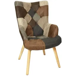 Fauteuil en polyuréthane patchwork Helsinki