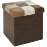Coffre pouf pliable en polyuréthane patchwork Helsinki